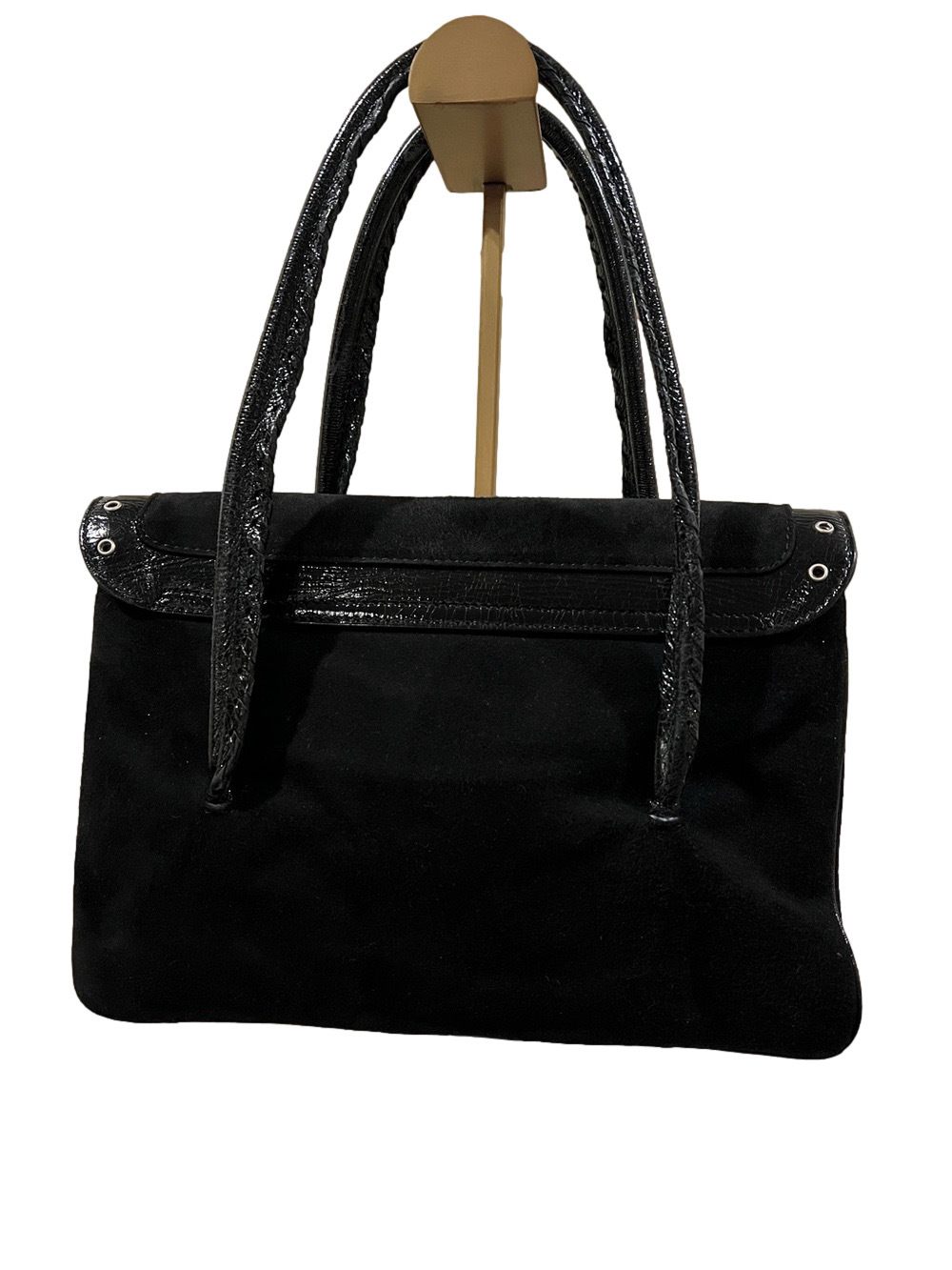 Dolce & Gabbana Black Suede Fringe Shoulder Bag - Picture 3 of 17